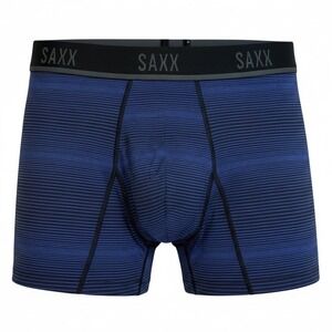 Saxx Kinetic HD Boxer Briefs Mens XL Blue Striped BallPark Pouch SXBB32 5in